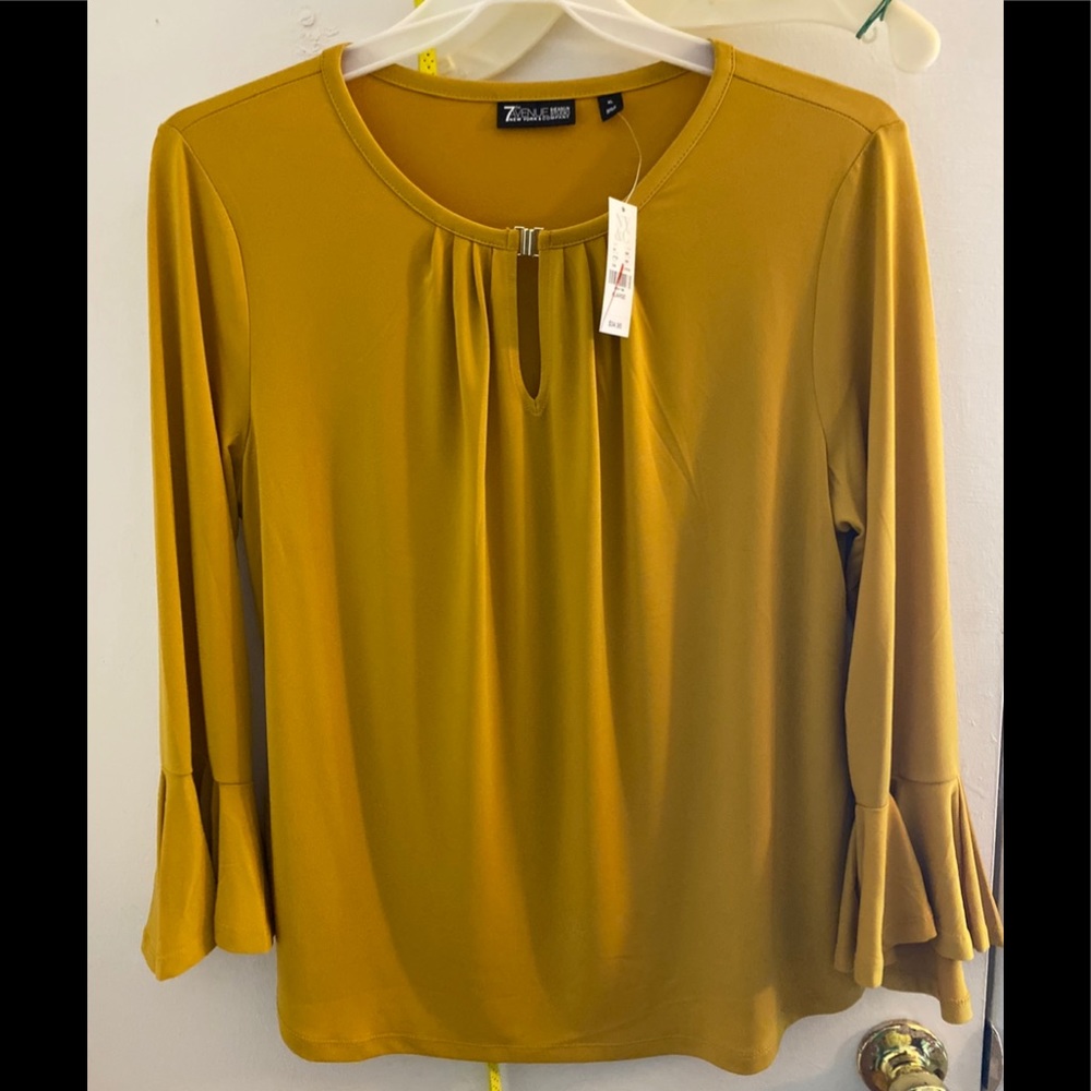 Blouse Mustard Color NWT